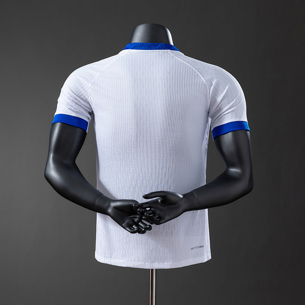 Camiseta Inglaterra Local Roja y Celeste 2025 Versión Jugador - espalda
