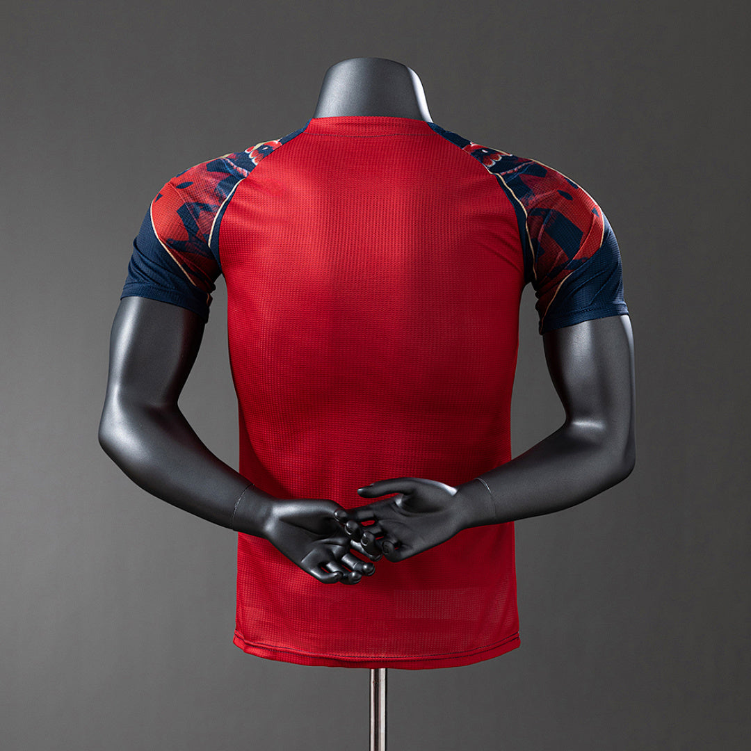Camiseta Manchester United Azul y Azul Marino Edición Especial 2025/26 Versión Jugador - espalda