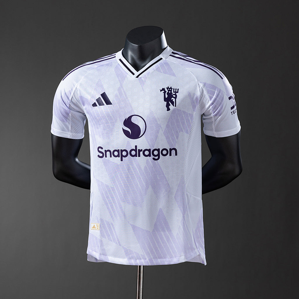 Camiseta Manchester United Visita Celeste 2025/26 Versión Jugador - frente