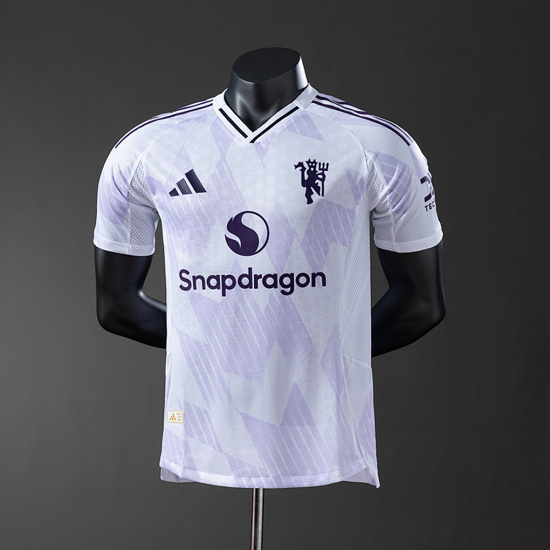 Camiseta Manchester United Visita Celeste 2025/26 Versión Jugador - frente
