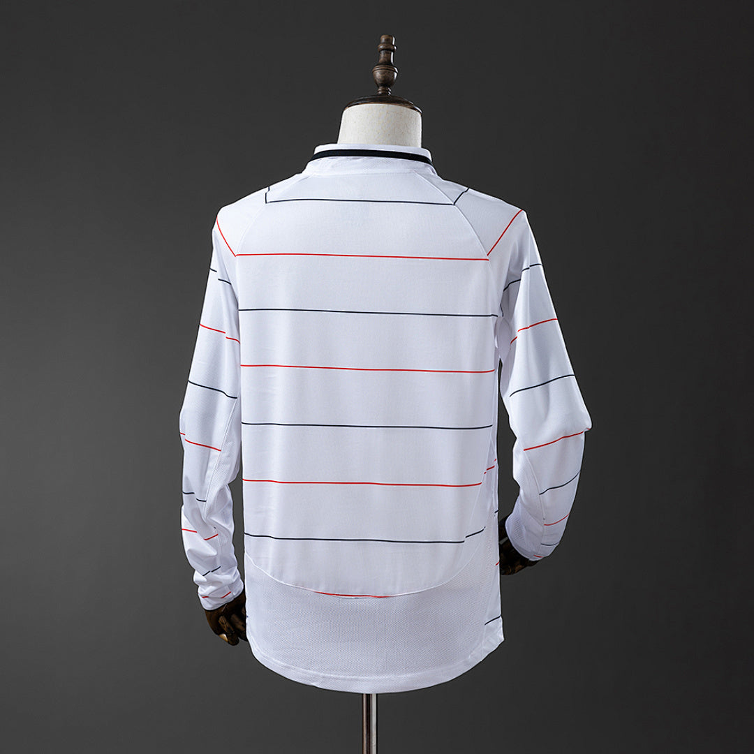 Camiseta Retro Manchester United Visita Manga Larga 03/05 - espalda
