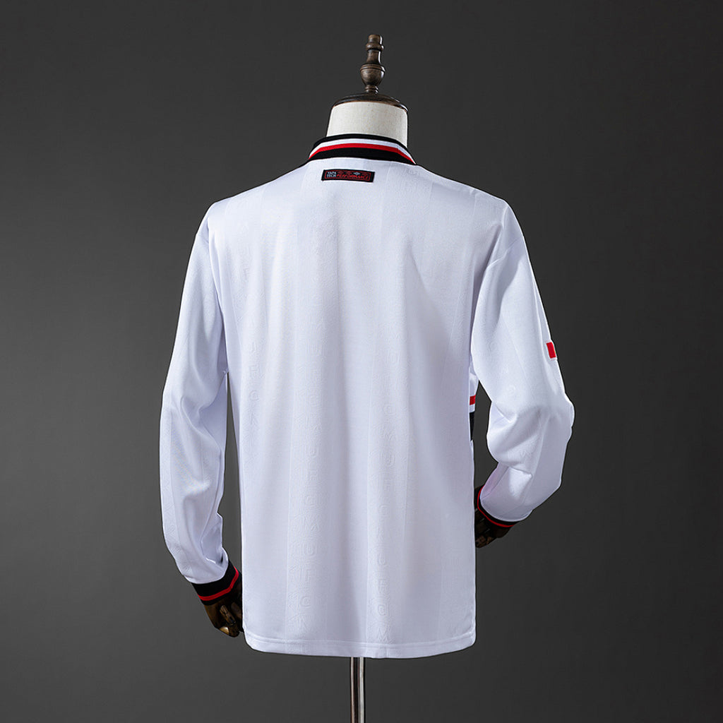 Camiseta Retro Manchester United Visita Manga Larga 98/99 - espalda