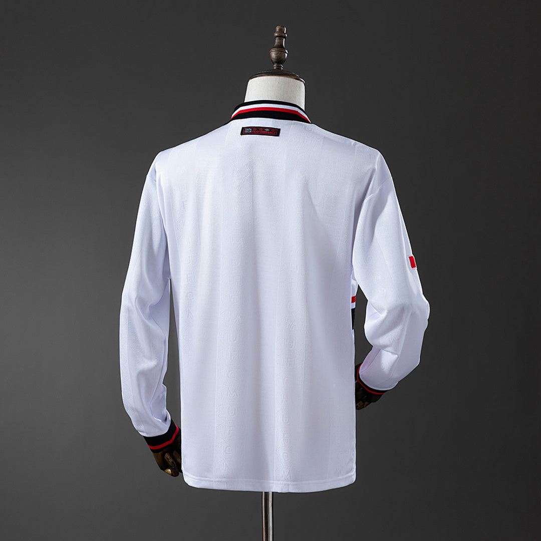 Camiseta Retro Manchester United Visita Manga Larga 98/99 - espalda