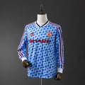 Camiseta Retro Manchester United Visita Manga Larga 90/92 - frente