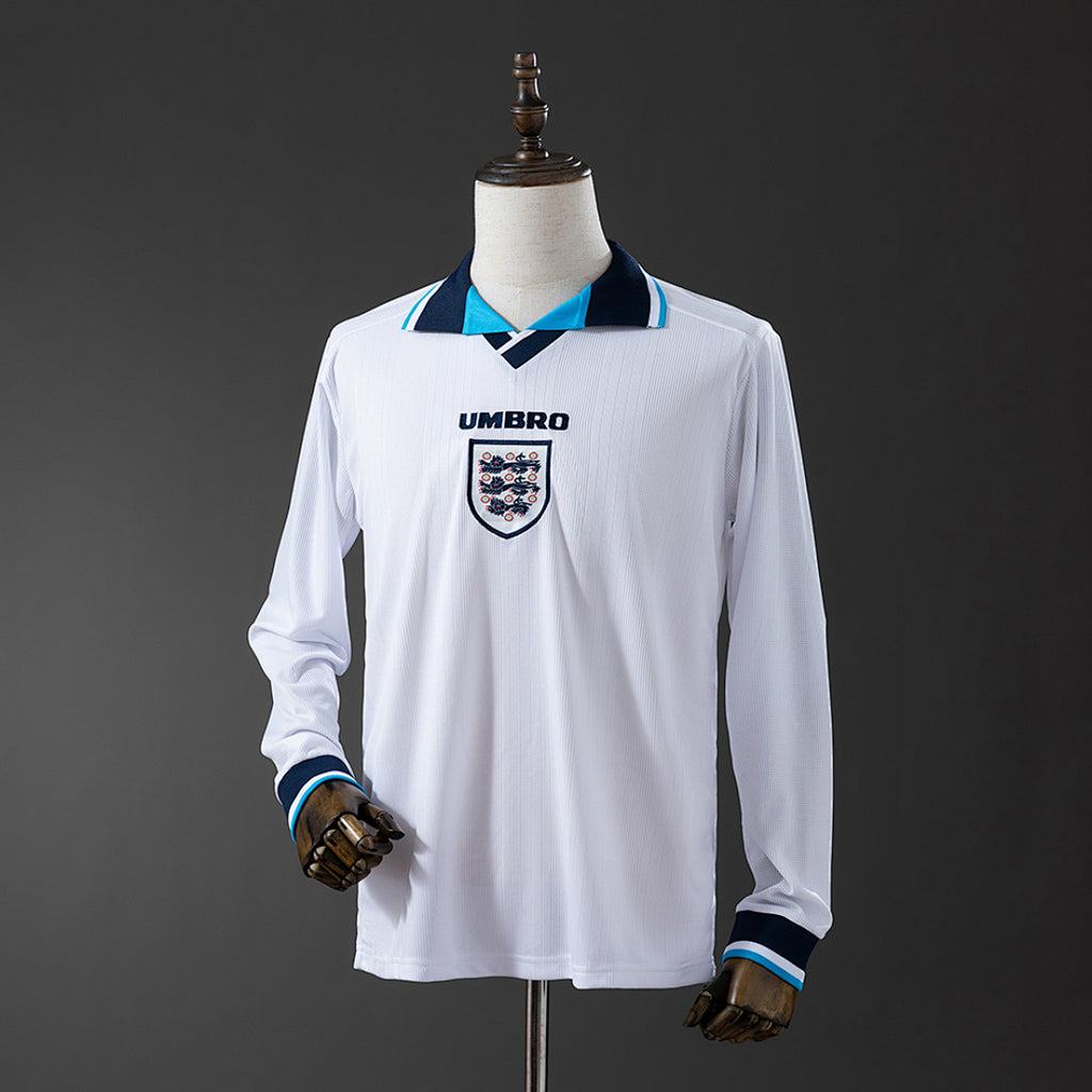 Camiseta Retro Inglaterra Local Manga Larga 1996 - frente