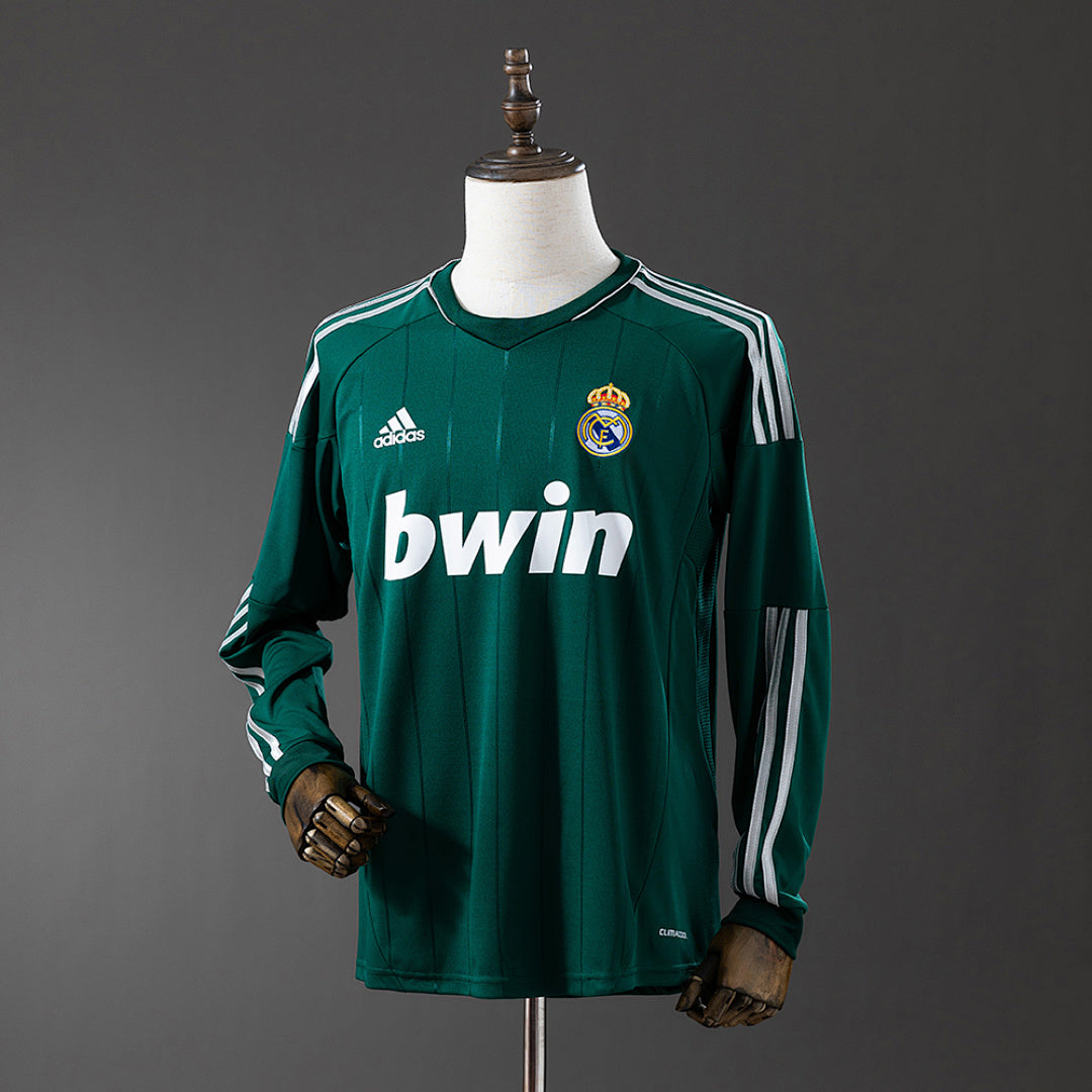 Camiseta Retro Real Madrid Visita Manga Larga 2012 - frente
