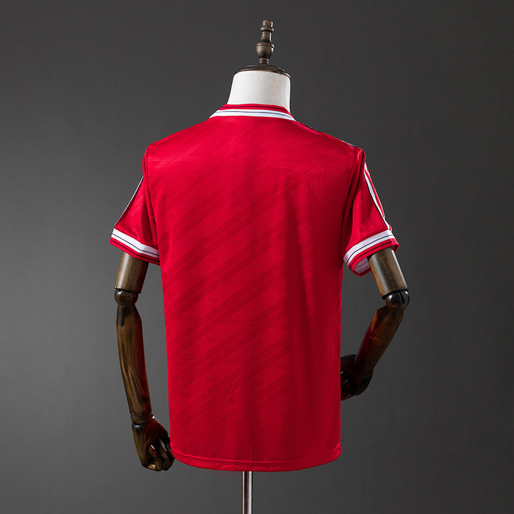 Camiseta Retro Manchester United Local 86/88 - espalda