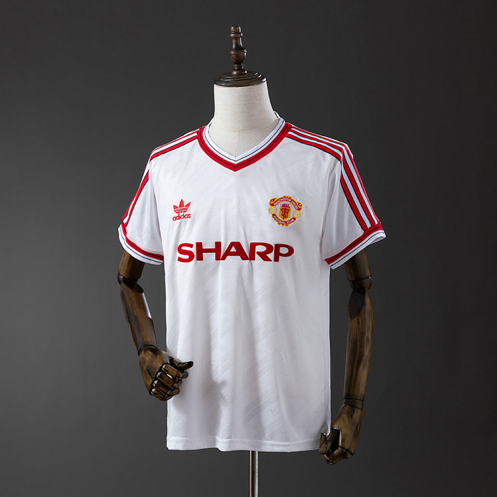 Camiseta Retro Manchester United Visita 1986 - frente