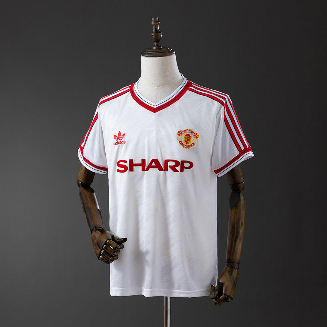 Camiseta Retro Manchester United Visita 1986 - frente