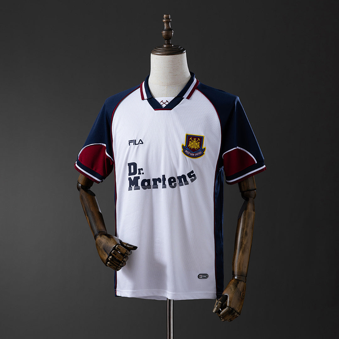 Camiseta Retro West Ham United Visita 99/01 - frente
