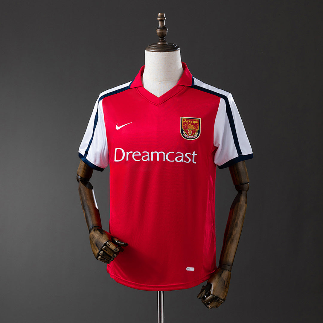 Camiseta Retro Arsenal Local Burdeos 01/02 - frente