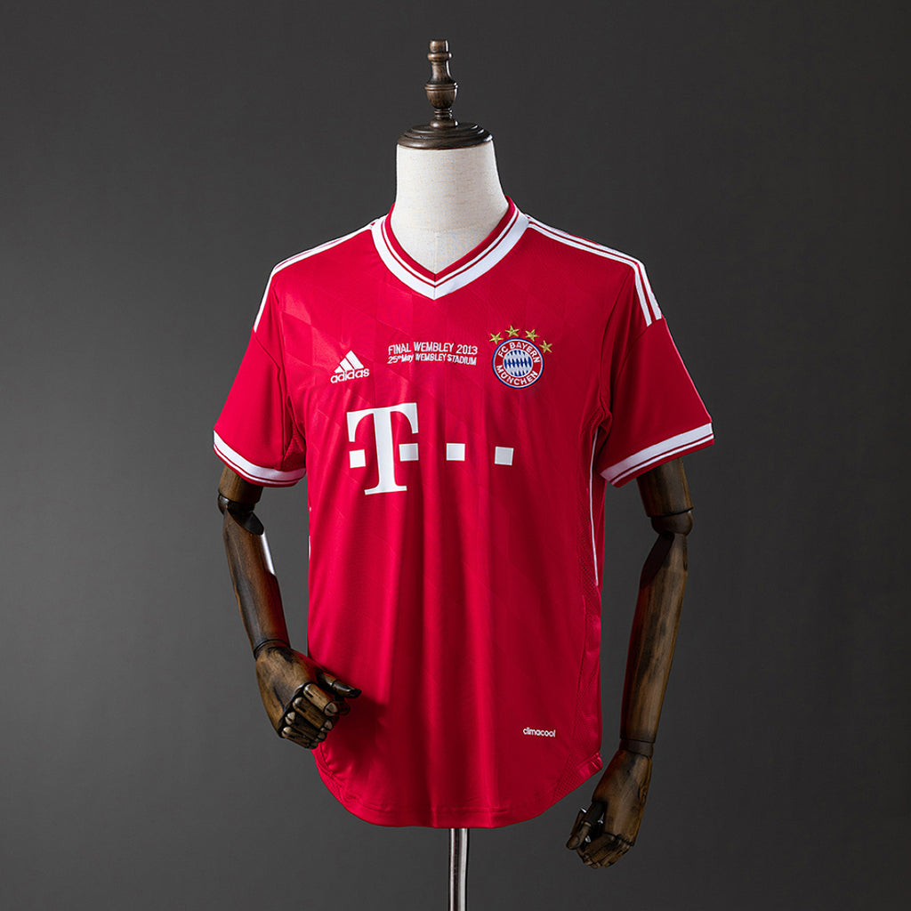 Camiseta Retro Bayern Múnich Local Burdeos 13/14 - frente