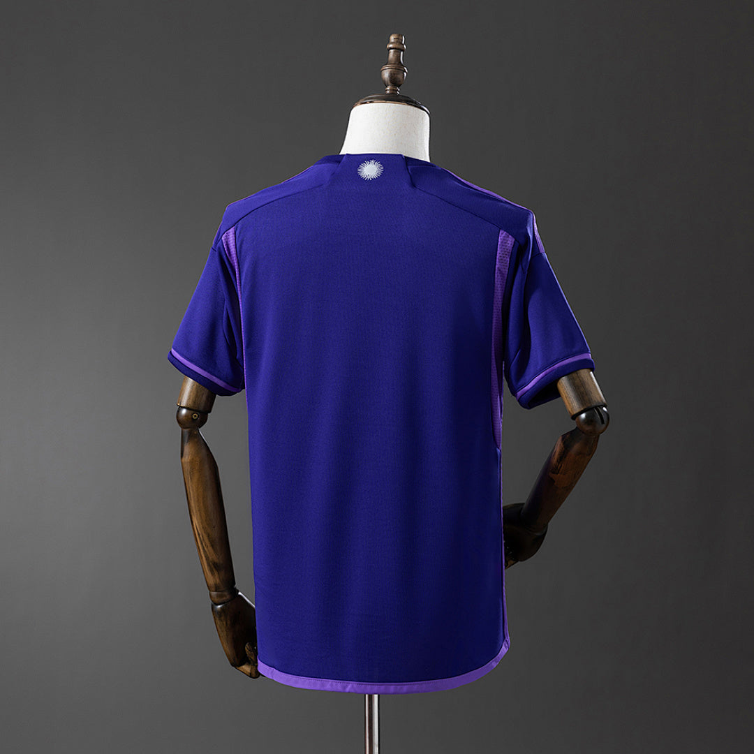 Camiseta Retro Argentina Visita Mundial 2022 - espalda