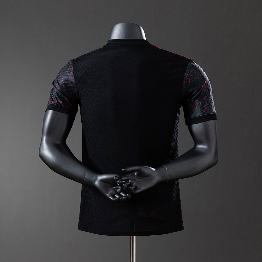Camiseta Manchester United Burdeos y Negra Edición Especial 2025/26 Versión Jugador - espalda