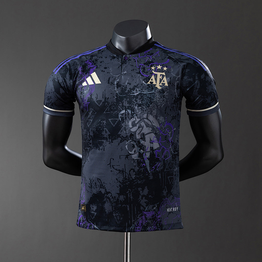 Camiseta Argentina Negra Edición Especial 2025/26 Versión Jugador - frente
