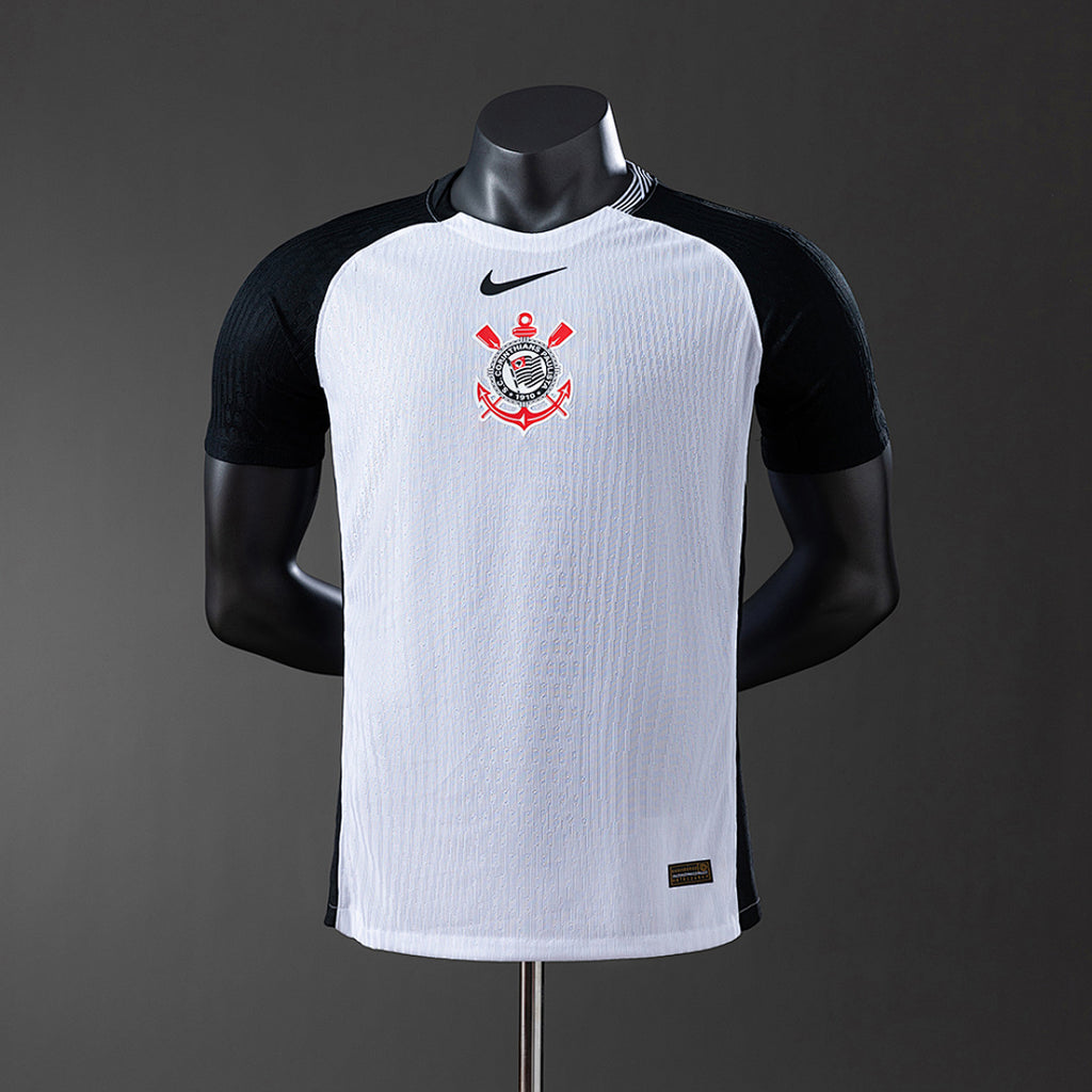 Camiseta Corinthians Local Con Sponsors 2025/26 Versión Jugador - frente