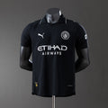 Camiseta Manchester City Visita Negra y Gris 2025/26 Versión Jugador - frente