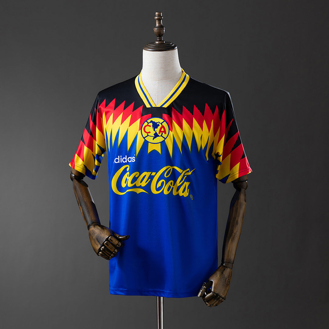Camiseta Retro Club América Visita Negra y Café 1995 - frente