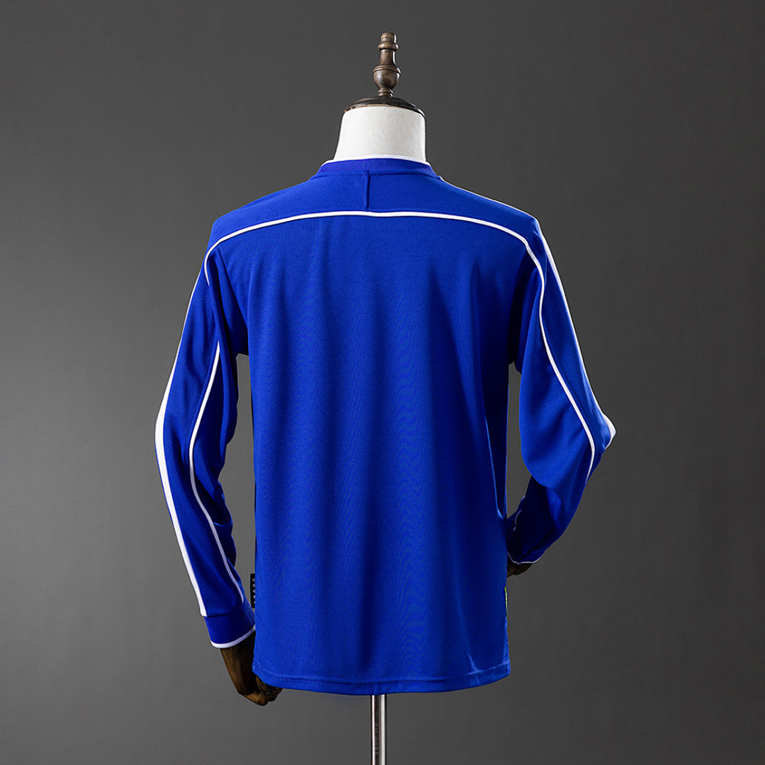 Camiseta Retro Brasil Visita Manga Larga 1998 - espalda