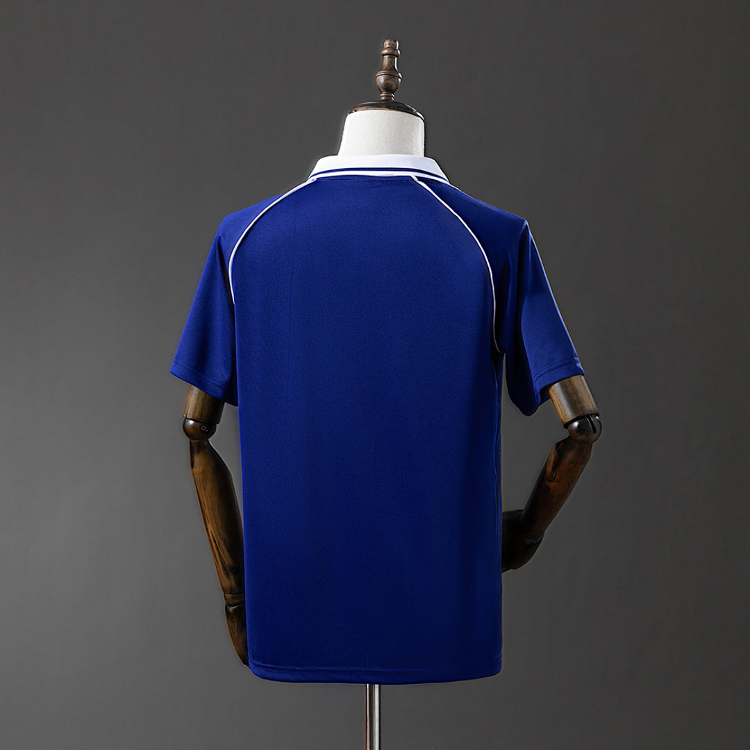 Camiseta Retro U. de Chile Local Azul Marino y Café 1993 - espalda