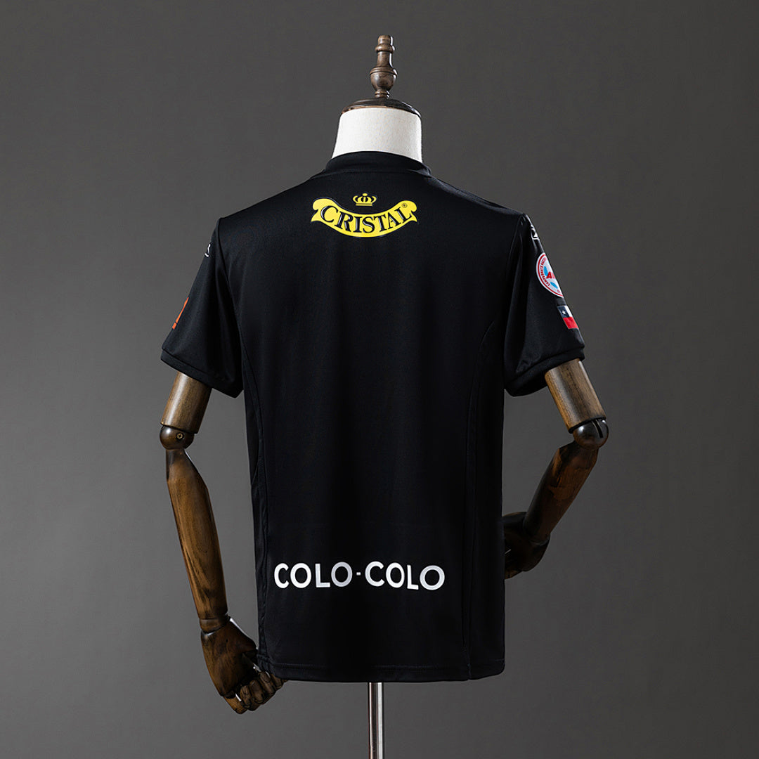Camiseta Retro Colo Colo Visita Café y Negra 2004 - espalda