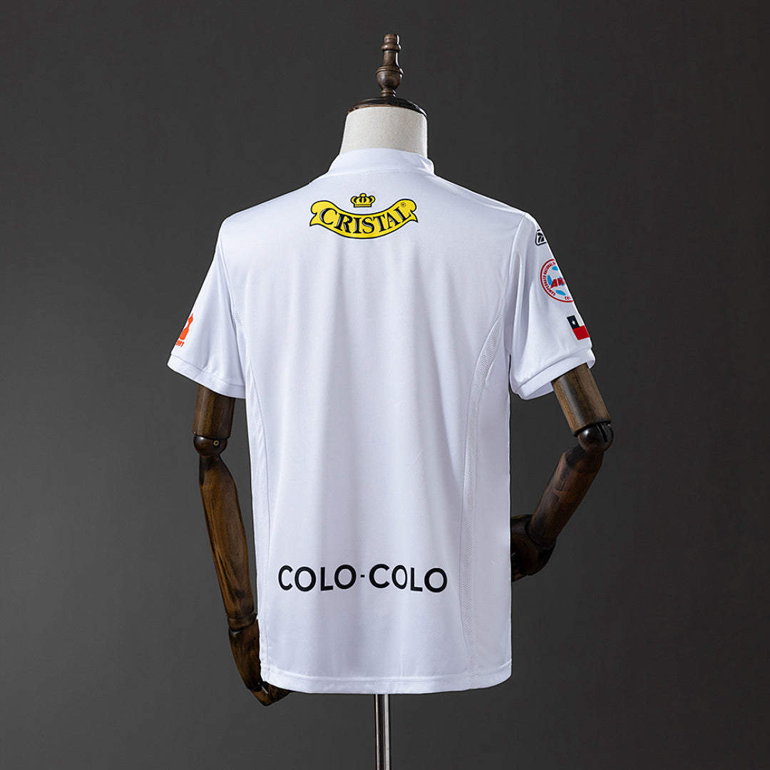 Camiseta Retro Colo Colo Local Celeste y Negra 2004 - espalda