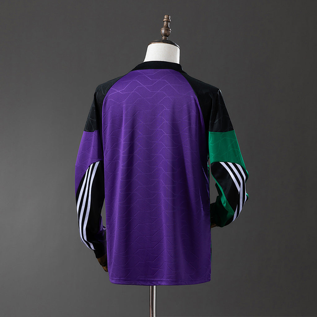 Camiseta Retro Newcastle United Portero Verde Oscuro y Azul Manga Larga 95/96 - espalda