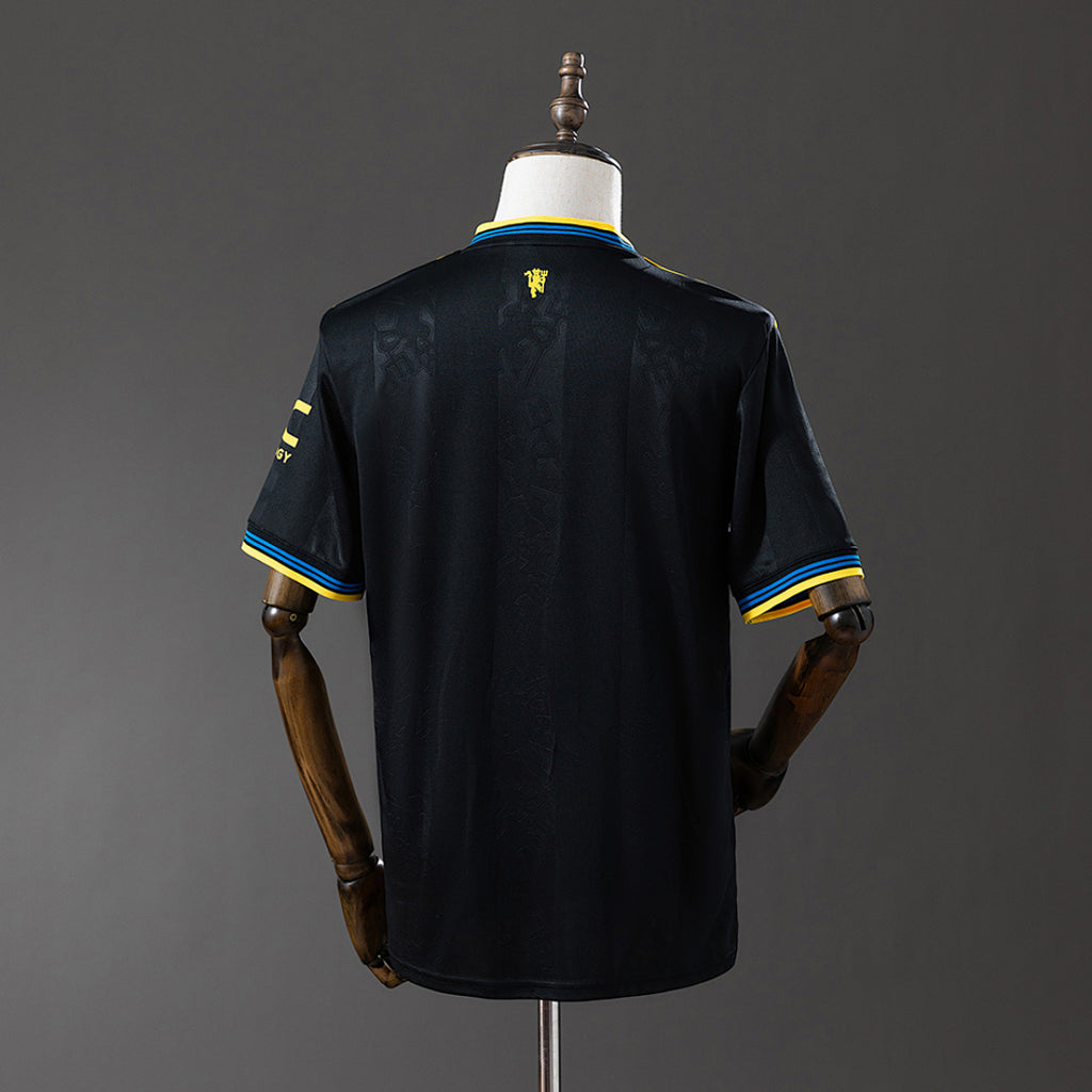 Camiseta Manchester United Visita Café y Negra 2025/26 - espalda
