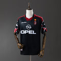 Camiseta Retro AC Milan Visita Negra y Burdeos Edición Especial 97/98 - frente