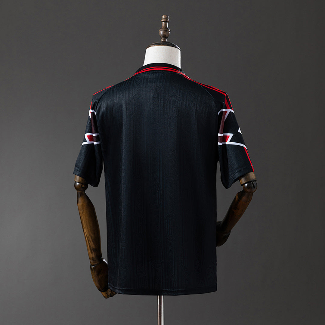 Camiseta Retro AC Milan Visita Burdeos y Negra Edición Especial 97/98 - espalda