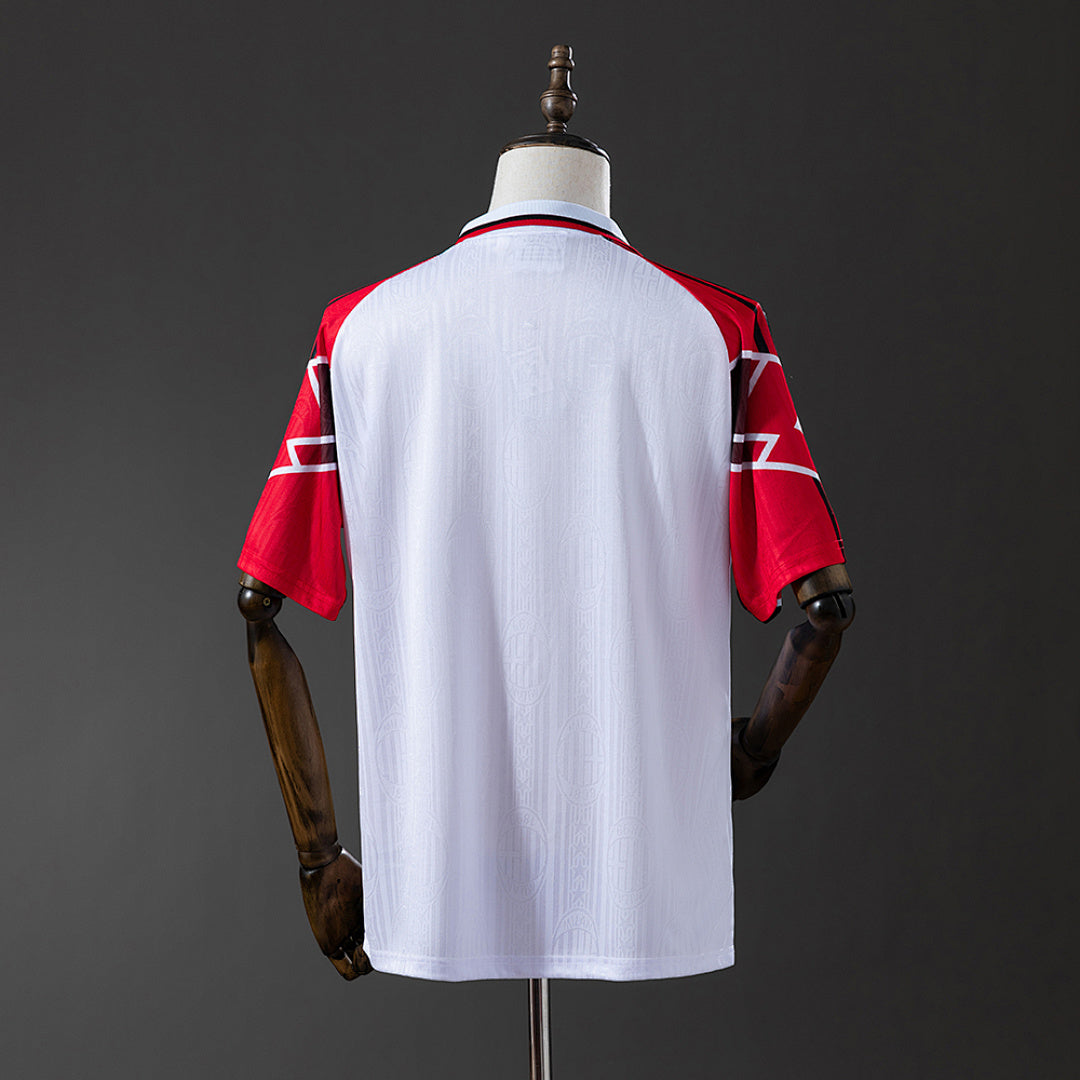 Camiseta Retro AC Milan Visita Roja y Negra Edición Especial 97/98 - espalda