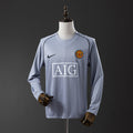 Camiseta Retro Manchester United Portero Gris Manga Larga 2007 - frente