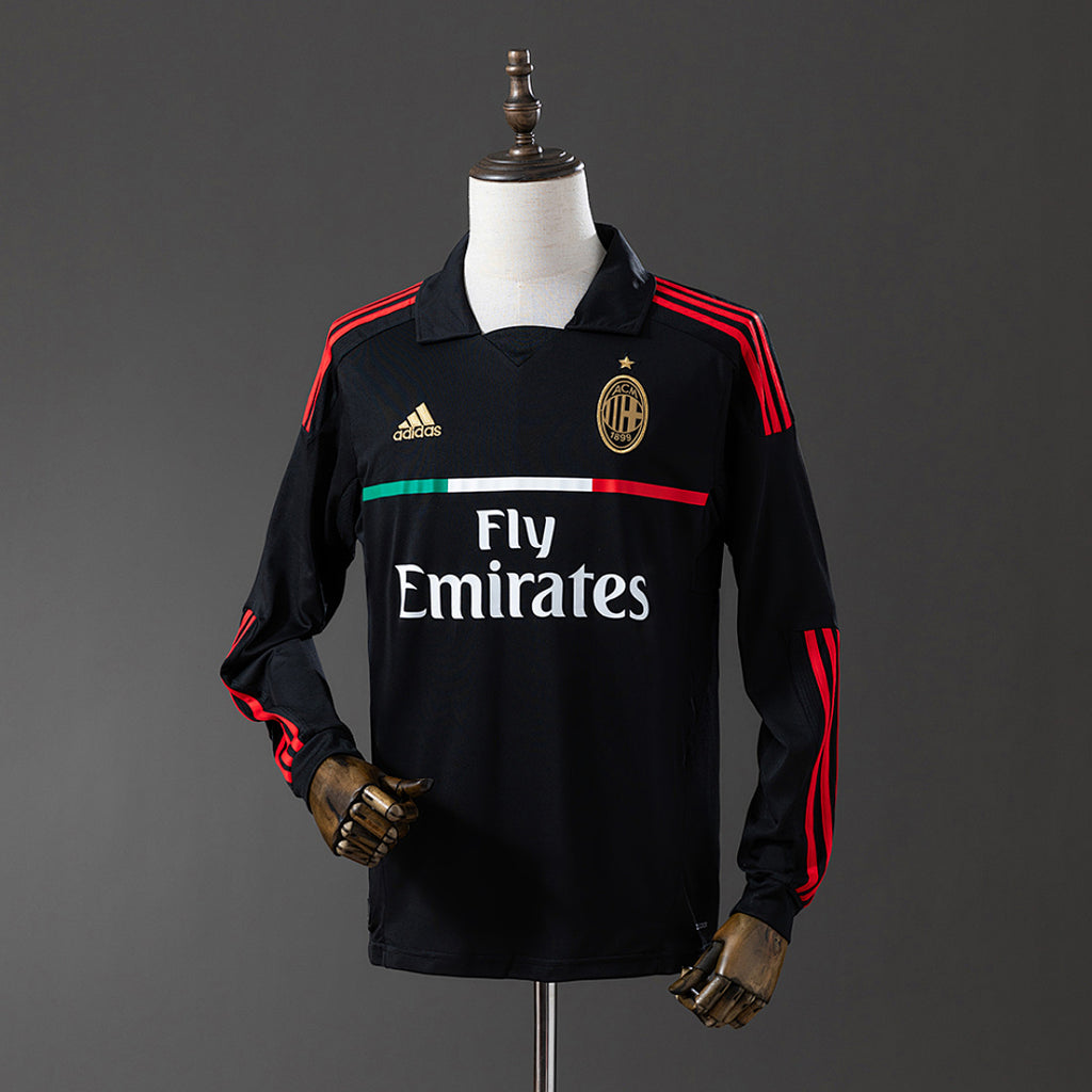 Camiseta Retro AC Milan Visita Manga Larga 11/12 - frente