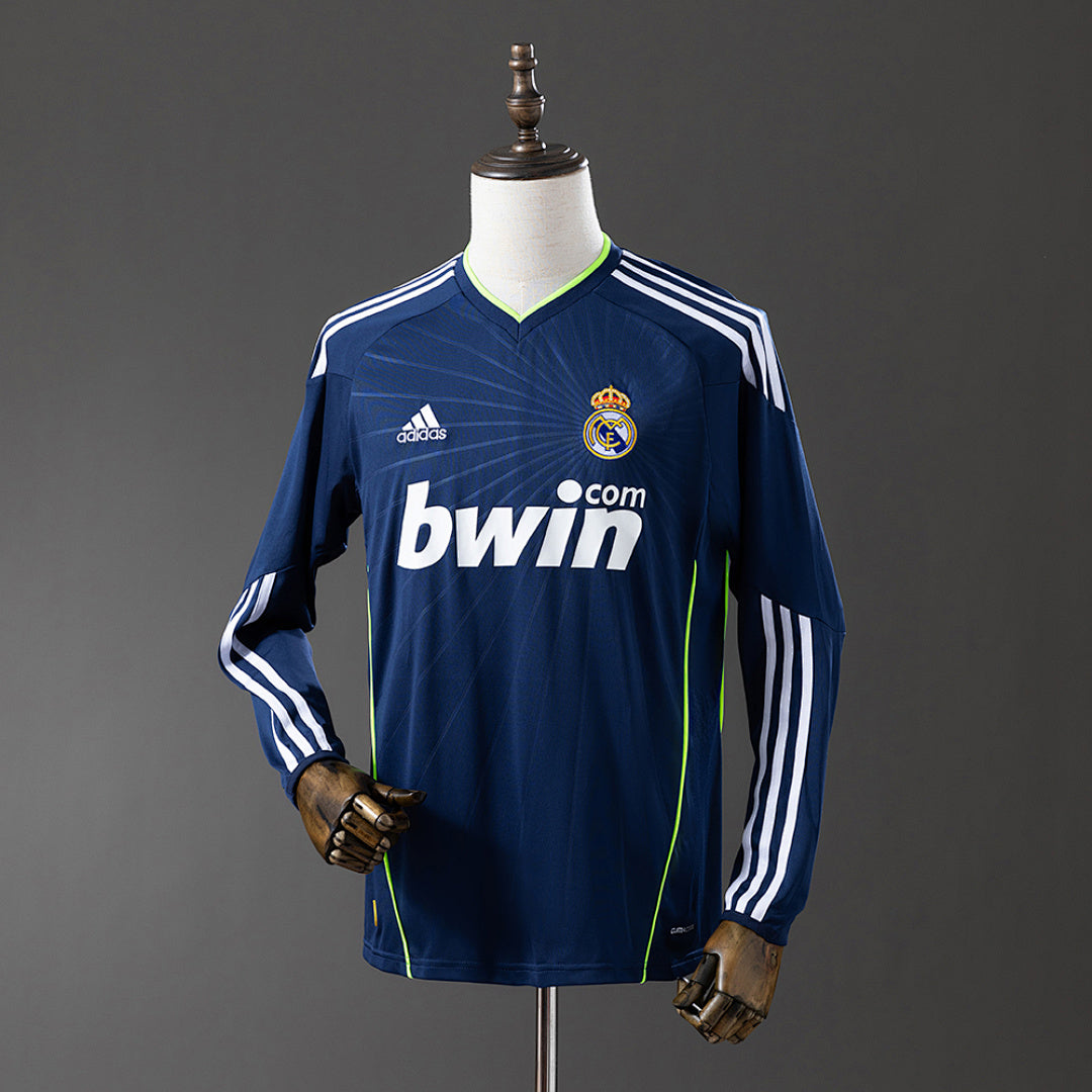 Camiseta Retro Real Madrid Visita Manga Larga 10/11 - frente