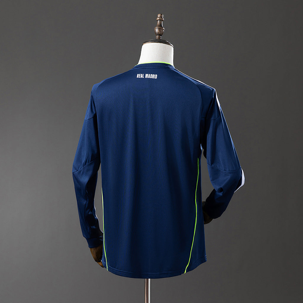 Camiseta Retro Real Madrid Visita Manga Larga 10/11 - espalda