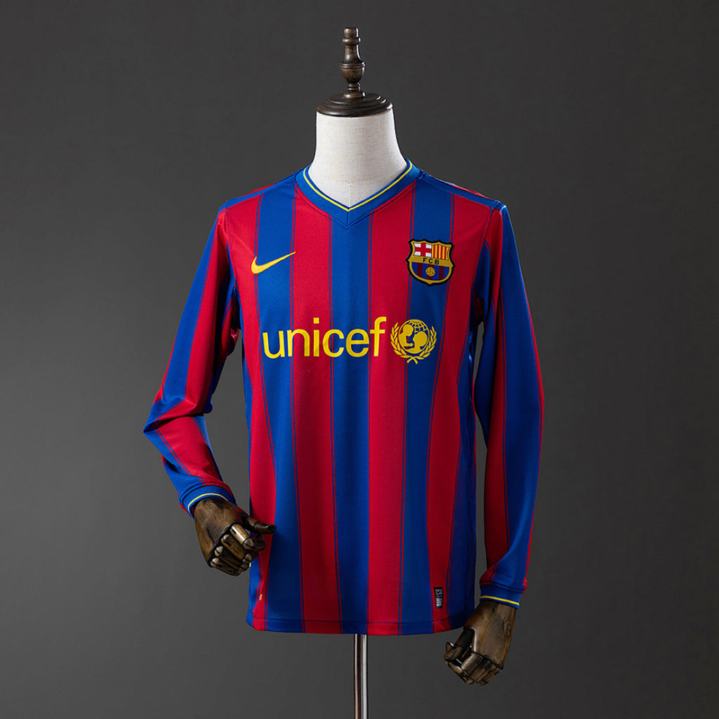 Camiseta Retro FC Barcelona Local Manga Larga 09/10 - frente