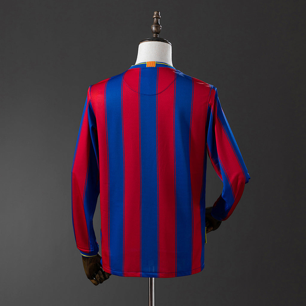 Camiseta Retro FC Barcelona Local Manga Larga 09/10 - espalda