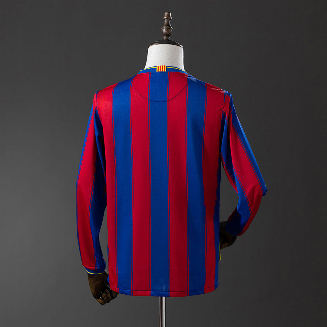 Camiseta Retro FC Barcelona Local Manga Larga 09/10 - espalda