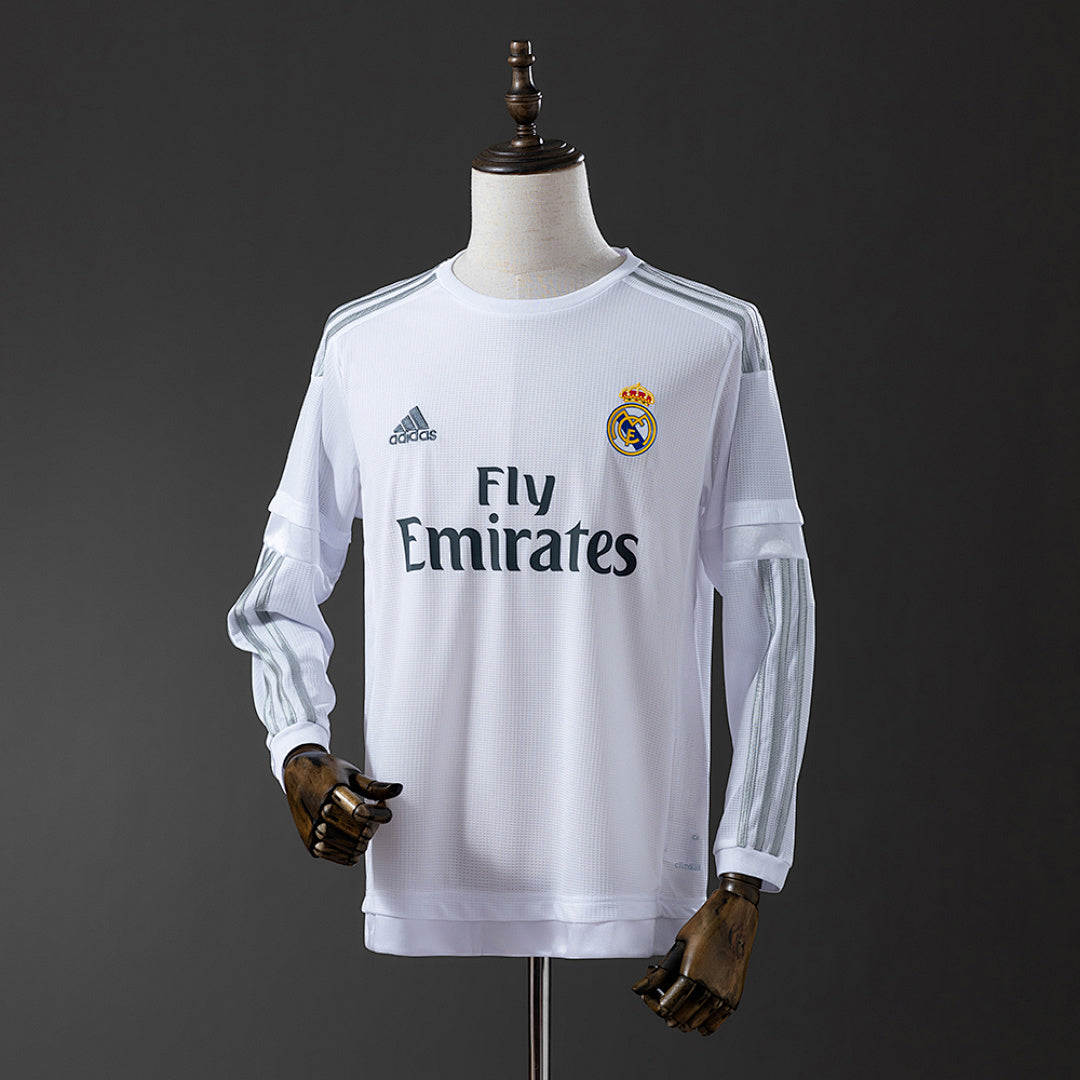 Camiseta Retro Real Madrid Local Manga Larga 15/16 - frente