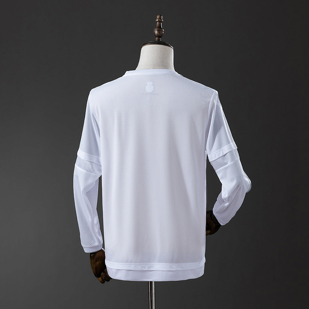 Camiseta Retro Real Madrid Local Manga Larga 15/16 - espalda