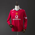 Camiseta Retro Manchester United Local Manga Larga 04/06 - frente