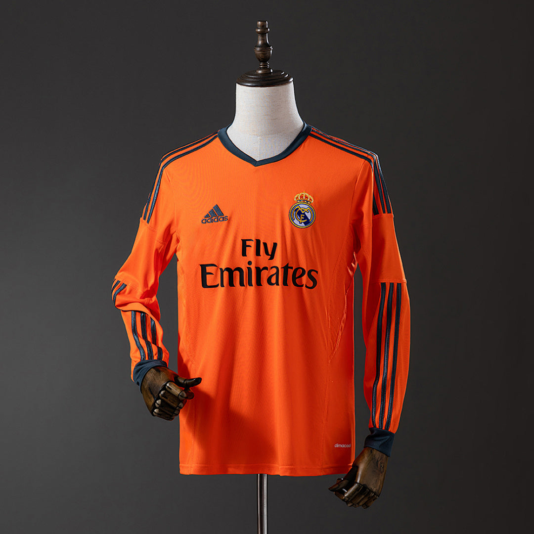 Camiseta Retro Real Madrid Visita Manga Larga 13/14 - frente