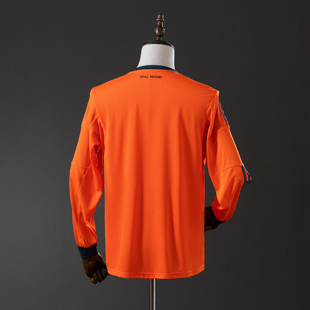 Camiseta Retro Real Madrid Visita Manga Larga 13/14 - espalda