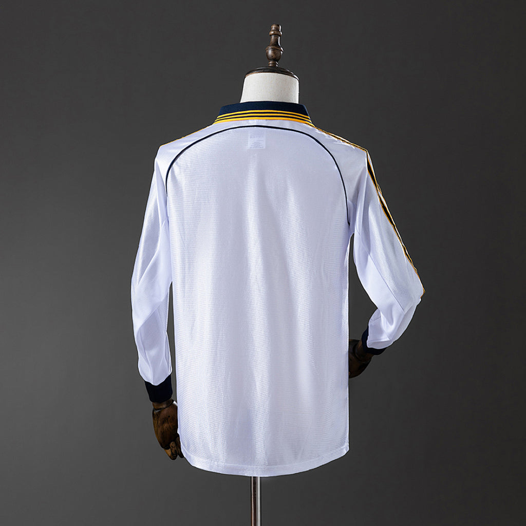 Camiseta Retro Real Madrid Local Manga Larga 98/00 - espalda