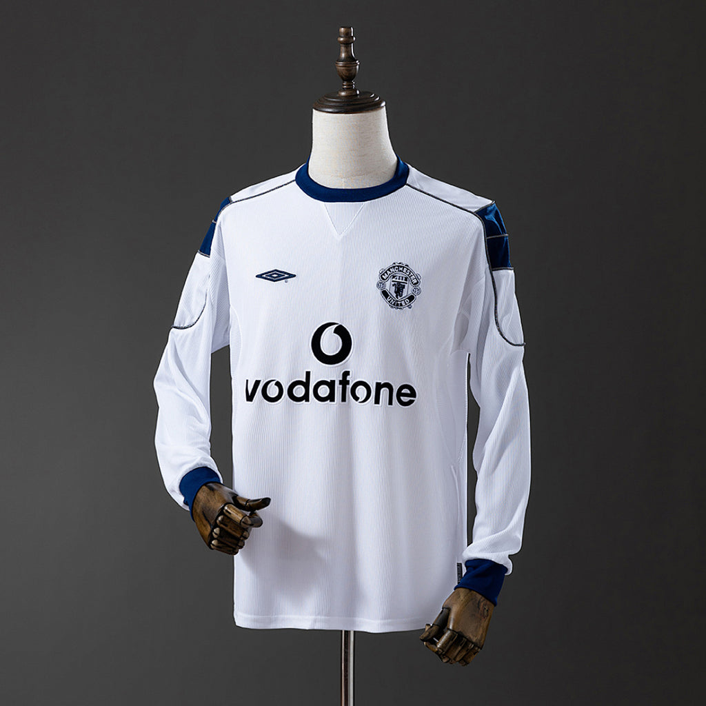 Camiseta Retro Manchester United Visita Manga Larga 00/01 - frente