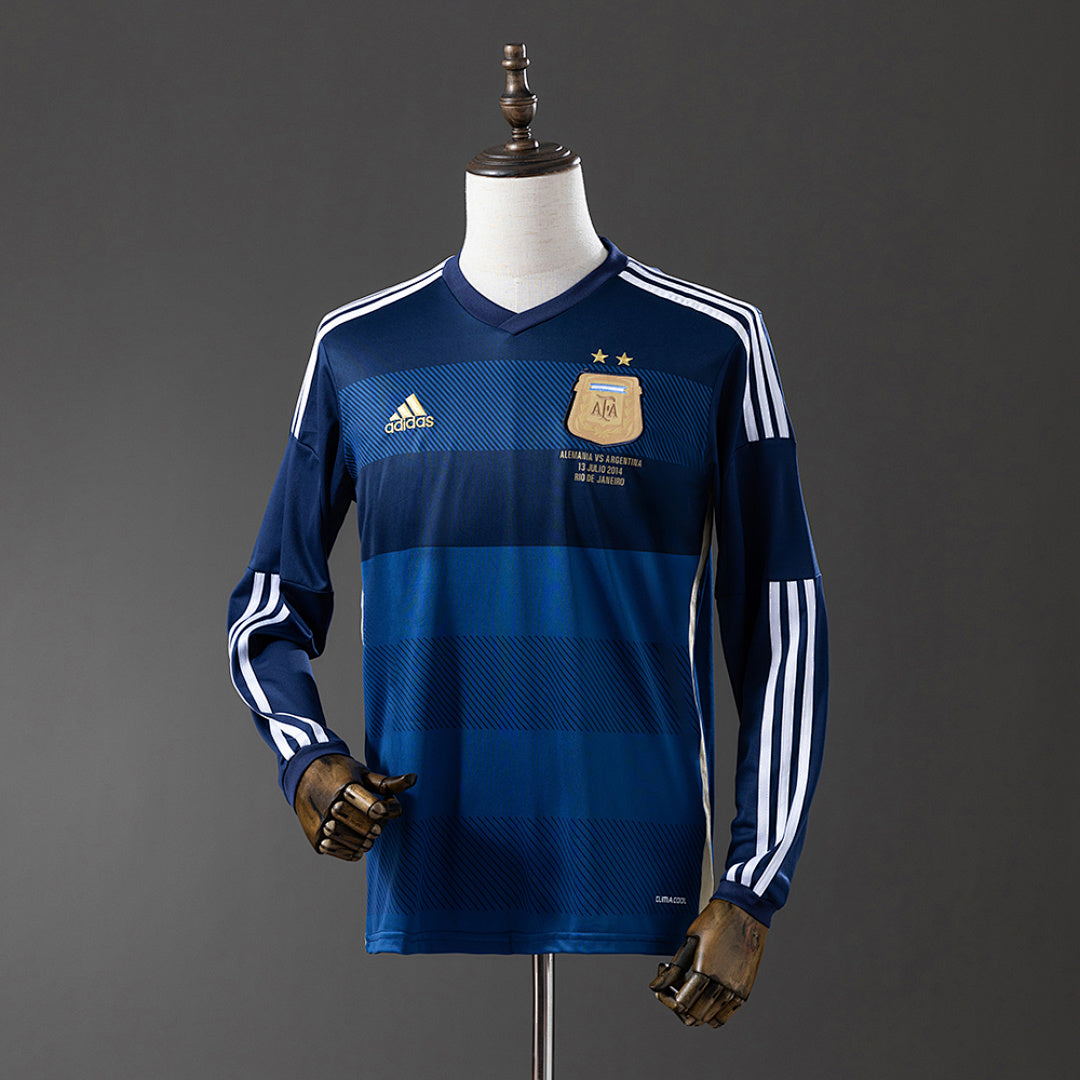 Camiseta Retro Argentina Visita Manga Larga 2014 - frente