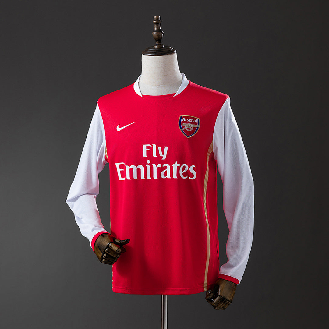 Camiseta Retro Arsenal Local Manga Larga 06/07 - frente