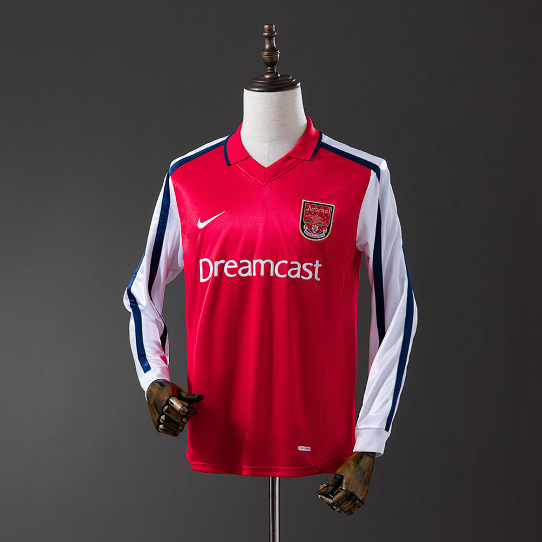 Camiseta Retro Arsenal Local Manga Larga 01/02 - frente