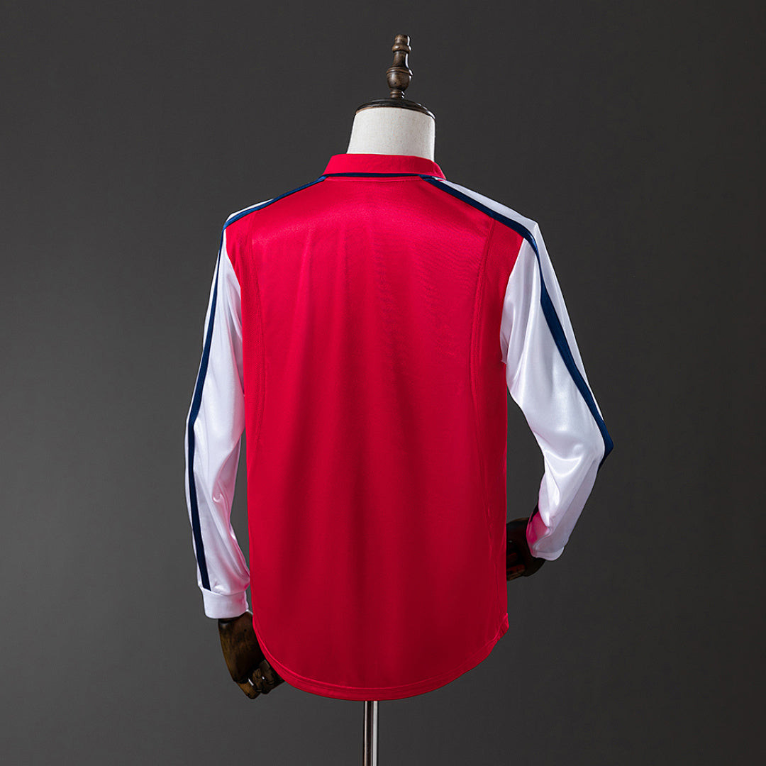 Camiseta Retro Arsenal Local Manga Larga 01/02 - espalda