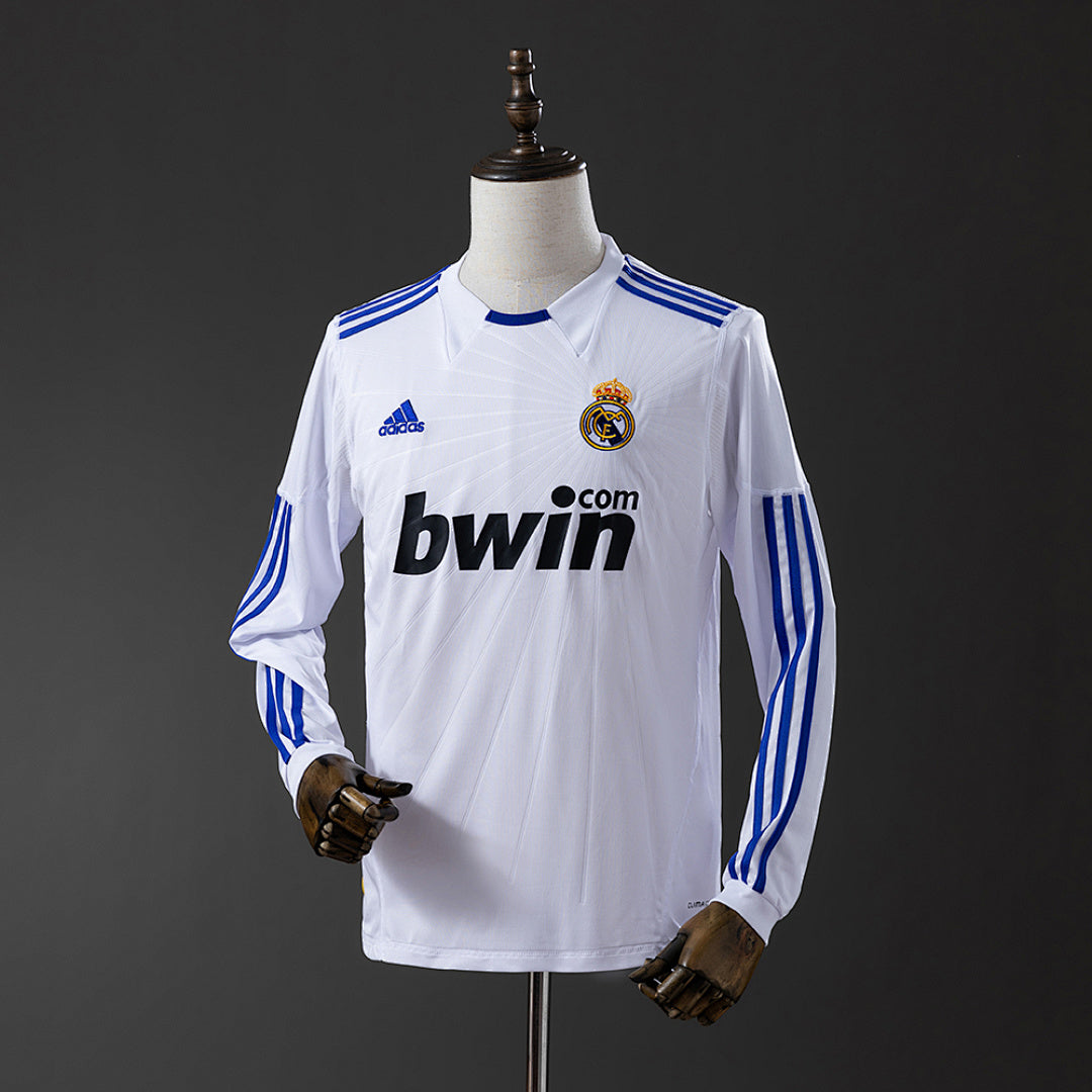 Camiseta Retro Real Madrid Local Manga Larga 10/11 - frente